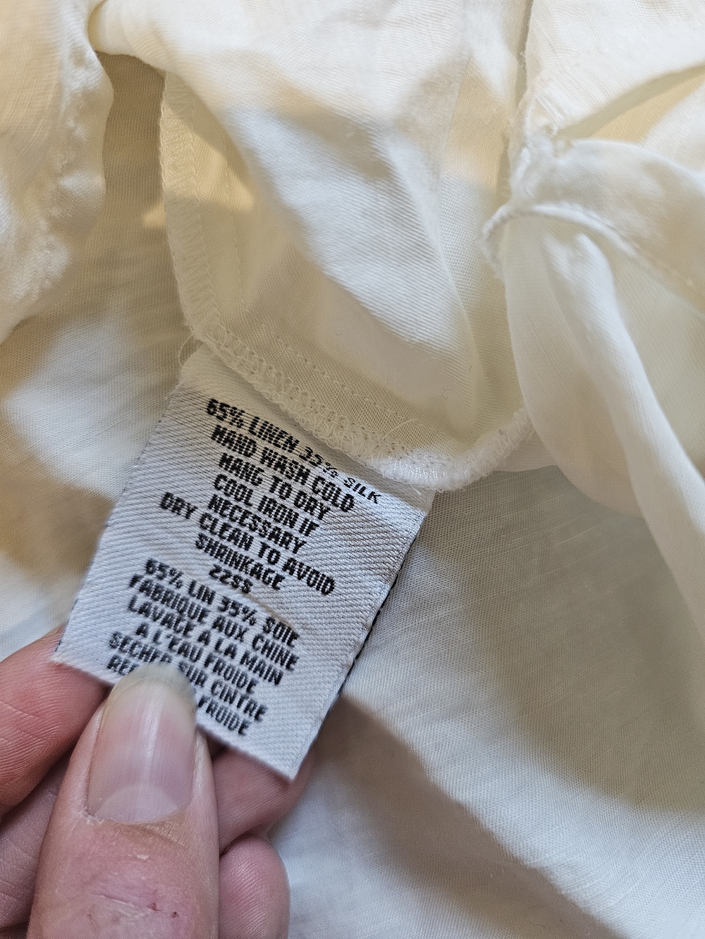Eileen Fisher Linen-silk Sleeveless Button Front Top - Picture 5 of 5